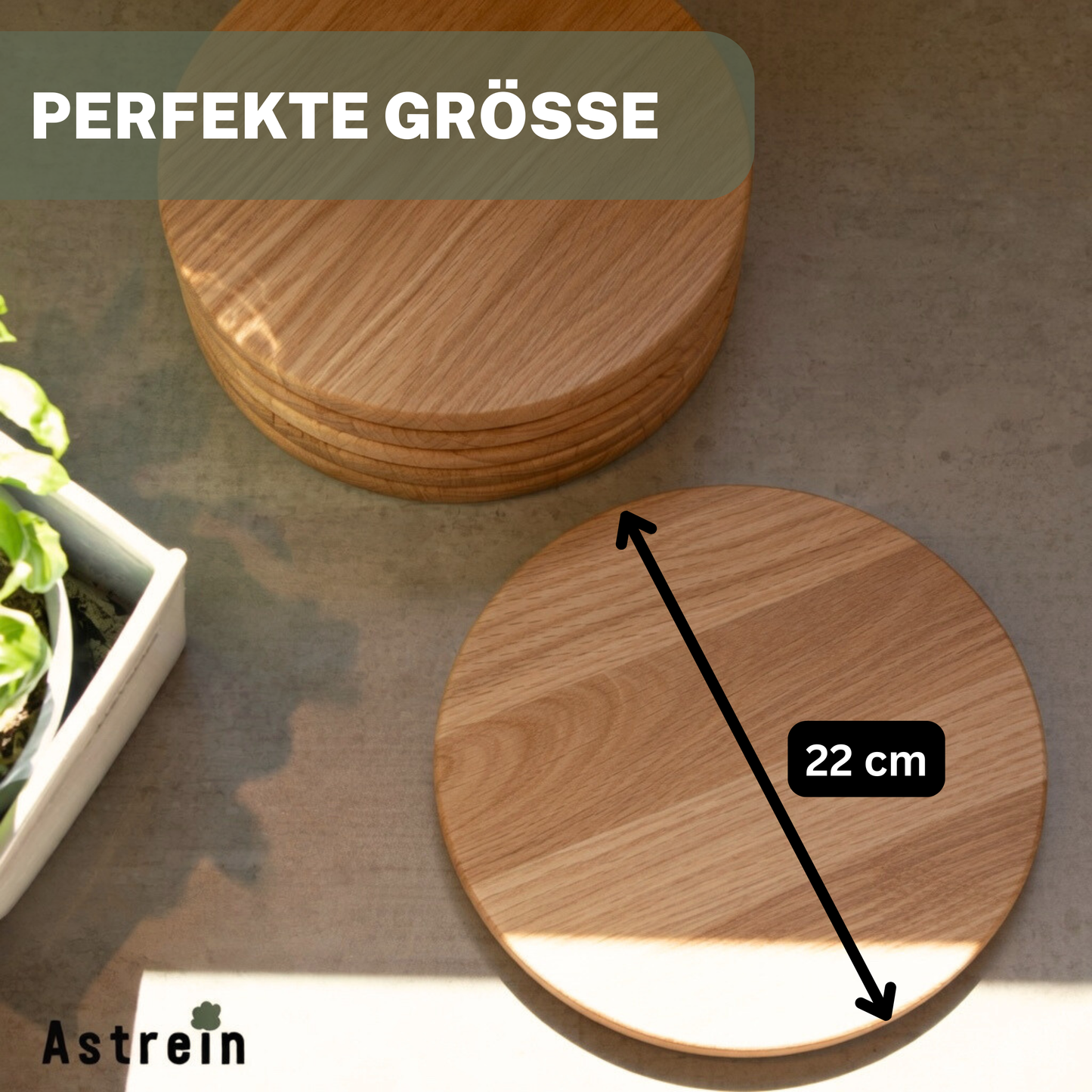 Frühstücksbrettchen aus Eichenholz