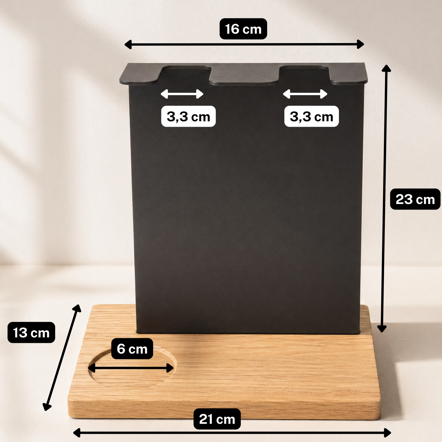 Premium Barista Board stehend  – Siebträger & Tamper Halter für perfekte Kaffee‑Organisation