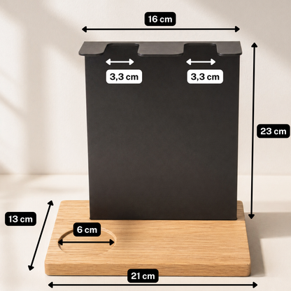 Premium Barista Board stehend  – Siebträger & Tamper Halter für perfekte Kaffee‑Organisation