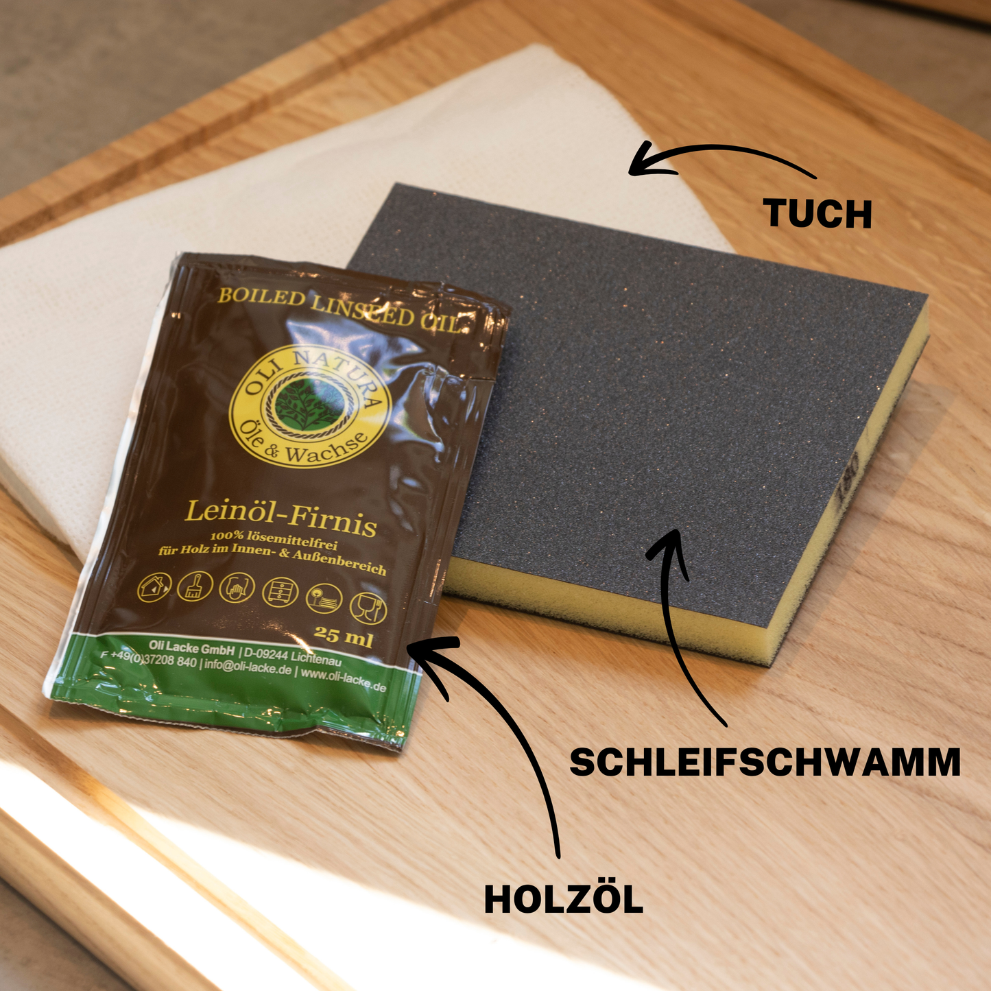 Schneidebrett aus Eichenholz