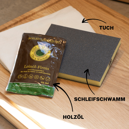 Schneidebrett aus Eichenholz