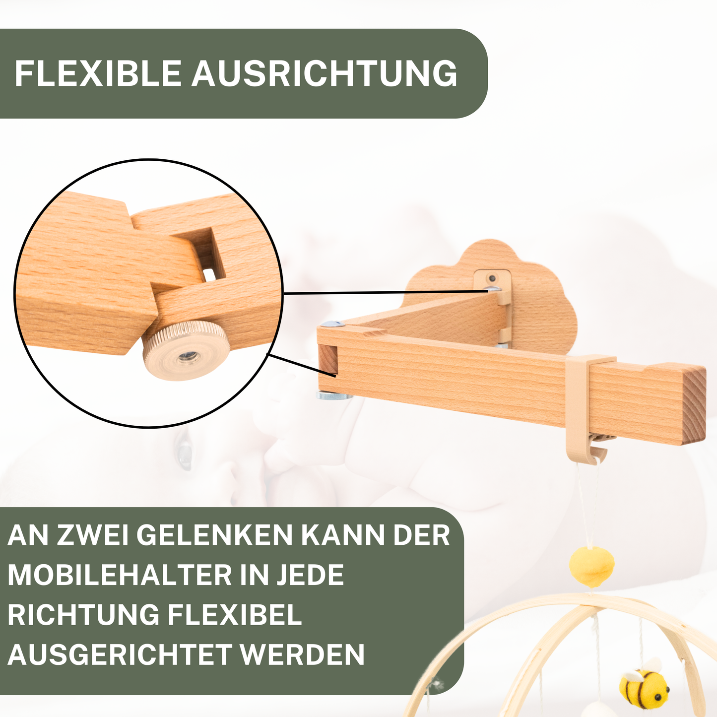 Mobile Halterung für die Wand