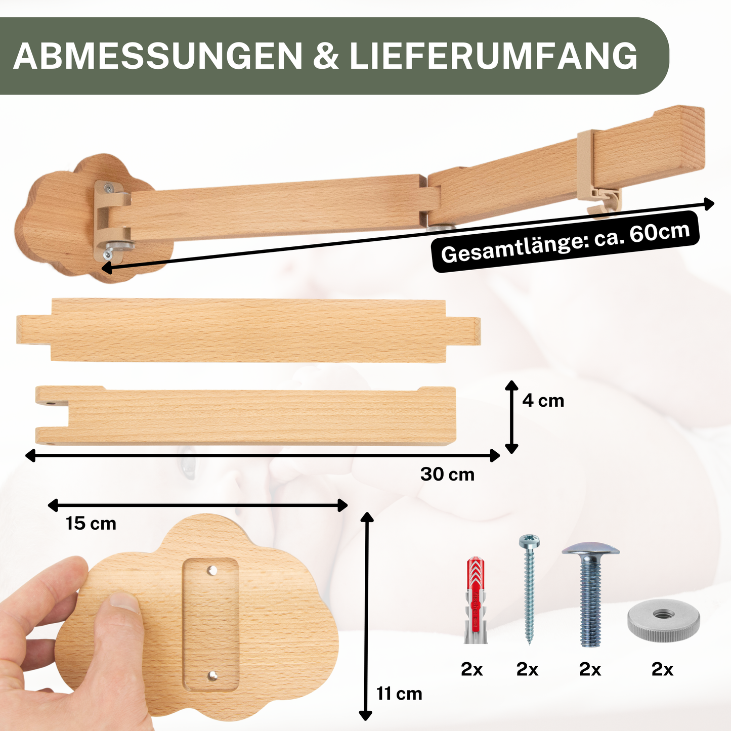 Mobile Halterung für die Wand