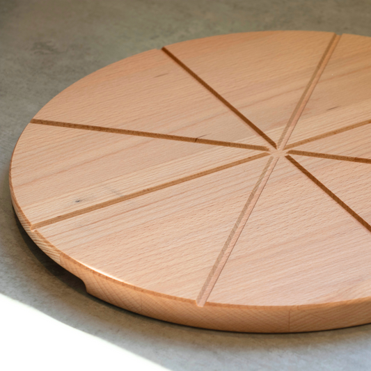 Pizzabrett aus massivem BUCHENHOLZ