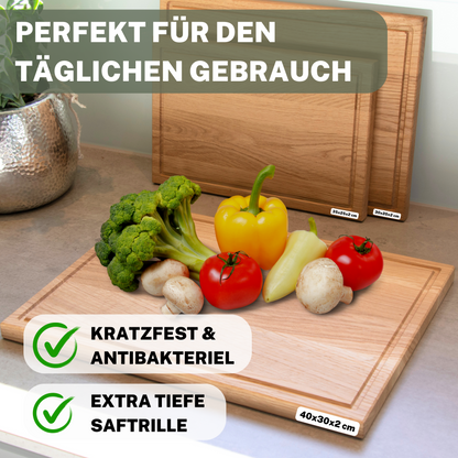 Schneidebrett aus Eichenholz