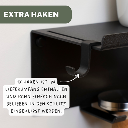 Premium Barista Board Wandmontage  – Siebträger & Tamper Halter für perfekte Kaffee‑Organisation