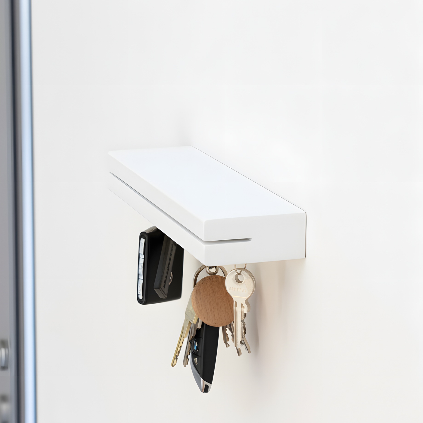 Magnetisches Schlüsselbrett aus Holz