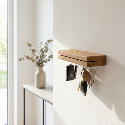 Magnetisches Schlüsselbrett aus Holz